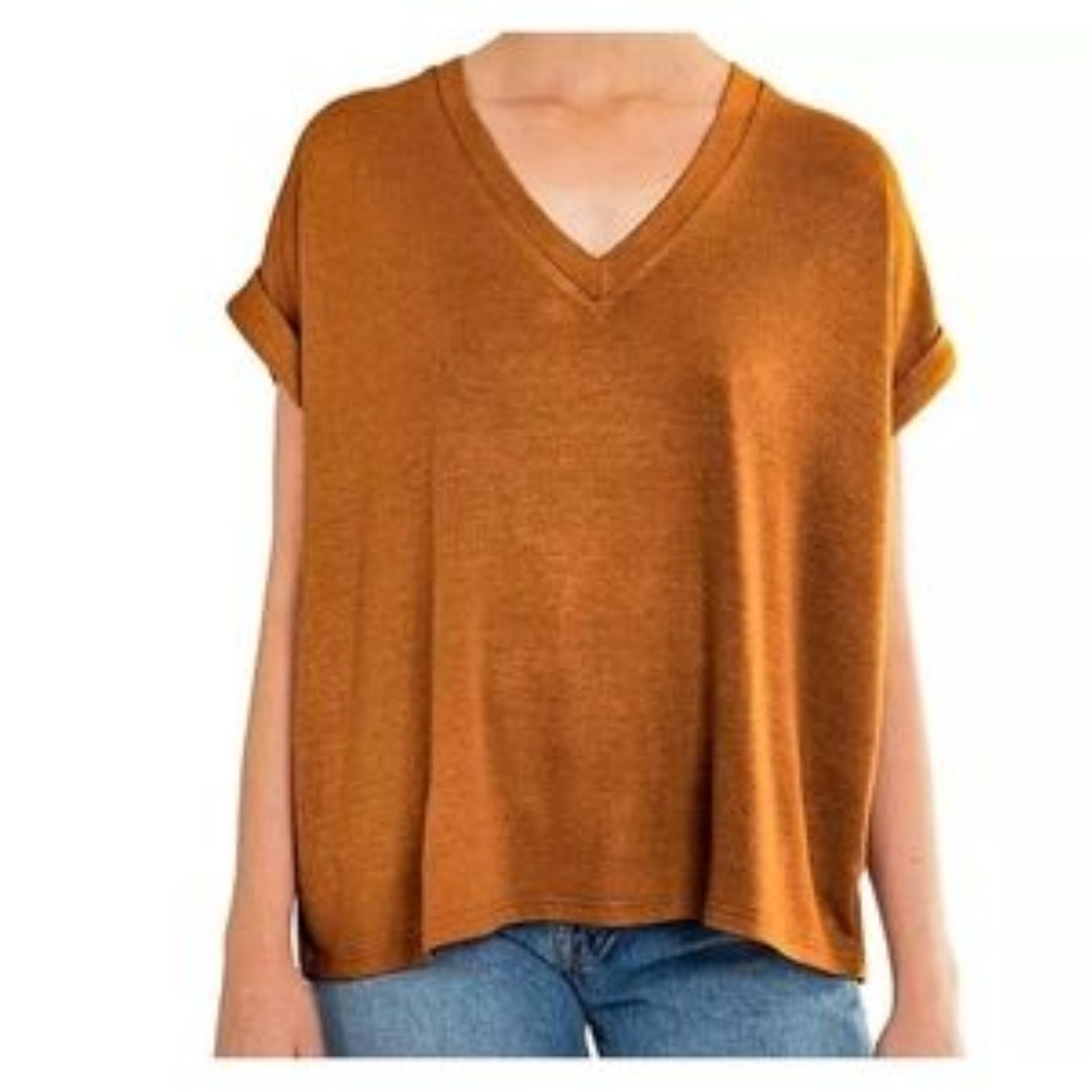 NWT * Oversized Fit Short Sleeve Knit Top * Mod Ref * Sz XXL *